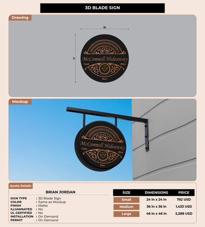 CUSTOM MOCKUP SIGN FOR Brian Jordan