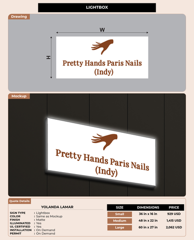 CUSTOM MOCKUP SIGN FOR Yolanda Lamar