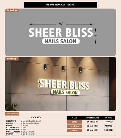 CUSTOM MOCKUP SIGN FOR Nick ho