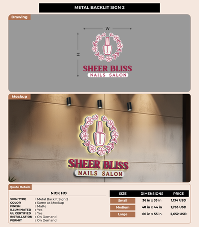 CUSTOM MOCKUP SIGN FOR Nick ho