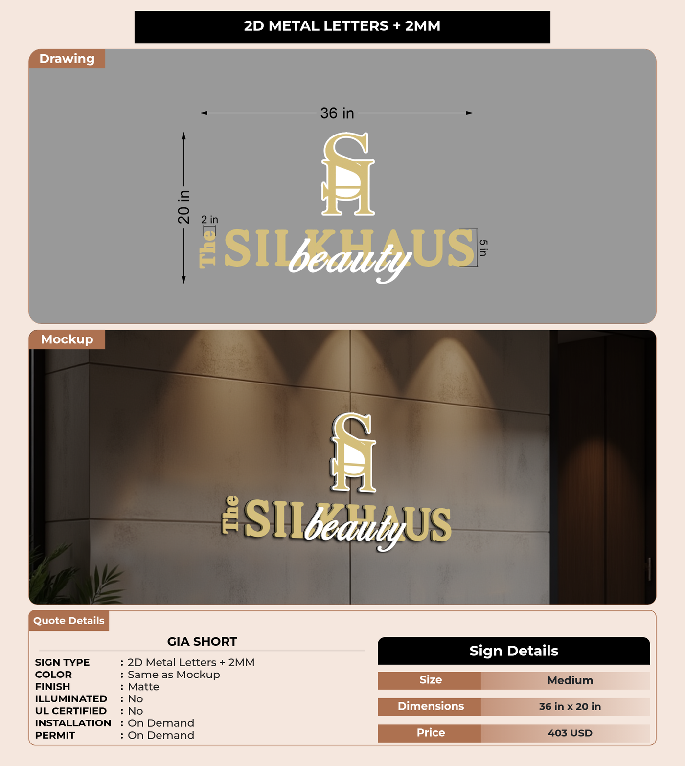 CUSTOM MOCKUP SIGN FOR Gia Short