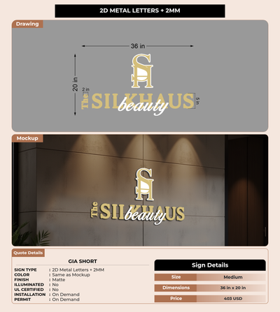 CUSTOM MOCKUP SIGN FOR Gia Short