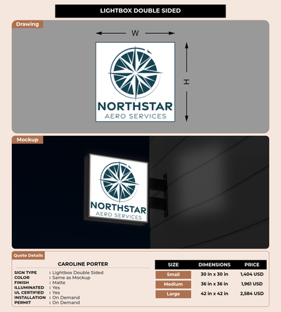 CUSTOM MOCKUP SIGN FOR Caroline Porter