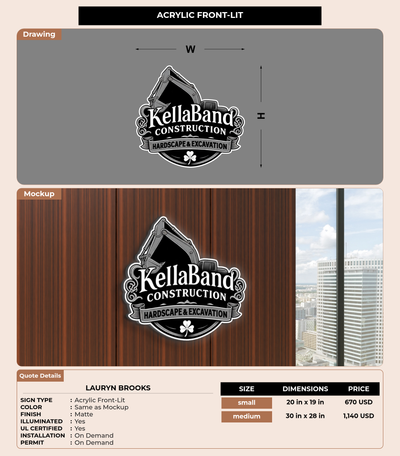 CUSTOM MOCKUP SIGN FOR Lauryn Brooks