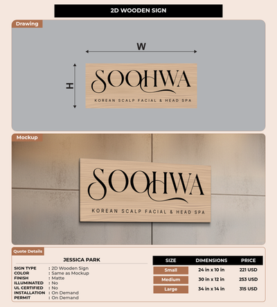 CUSTOM MOCKUP SIGN FOR Jessica Park