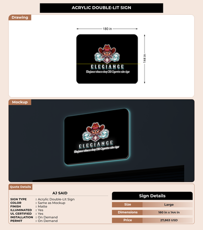 CUSTOM MOCKUP SIGN FOR Aj said