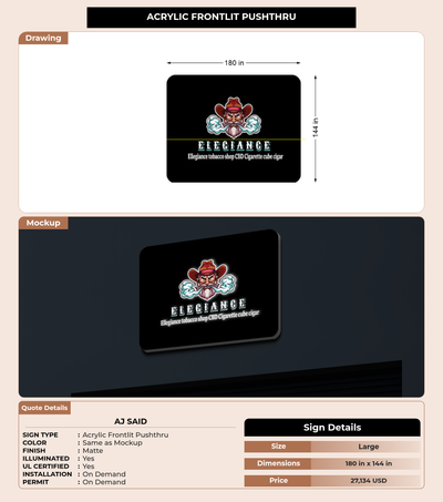 CUSTOM MOCKUP SIGN FOR Aj said