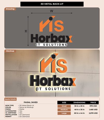 CUSTOM MOCKUP SIGN FOR Faisal Javed