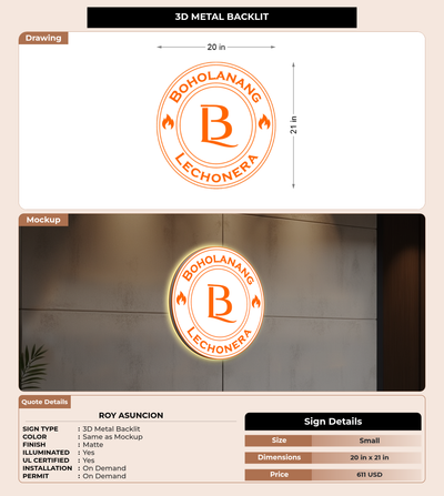 CUSTOM MOCKUP SIGN FOR Roy Asuncion