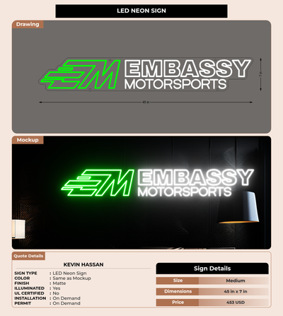 CUSTOM MOCKUP SIGN FOR kevin hassan