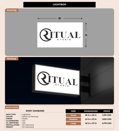 CUSTOM MOCKUP SIGN FOR Rory Zambard