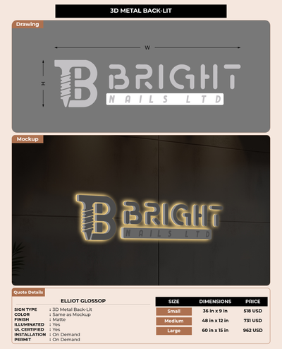 CUSTOM MOCKUP SIGN FOR Elliot Glossop