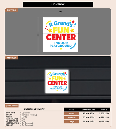 CUSTOM MOCKUP SIGN FOR Katherine Yancy