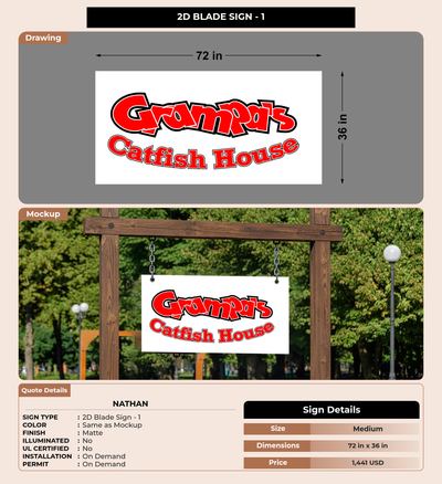 CUSTOM MOCKUP SIGN FOR Nathan