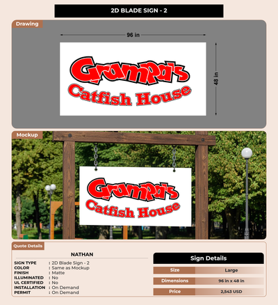 CUSTOM MOCKUP SIGN FOR Nathan