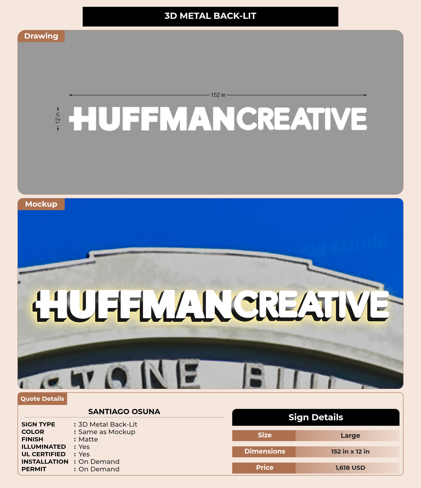 CUSTOM MOCKUP SIGN FOR Santiago Osuna