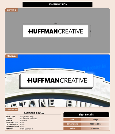 CUSTOM MOCKUP SIGN FOR Santiago Osuna