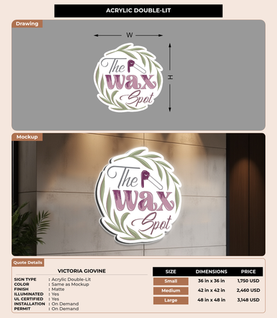 CUSTOM MOCKUP SIGN FOR Victoria Giovine