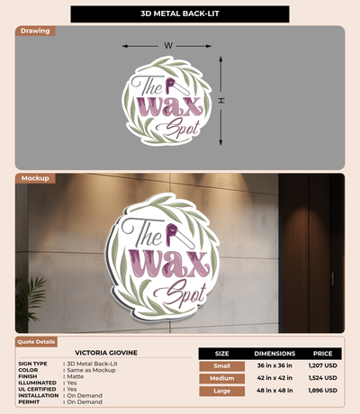 CUSTOM MOCKUP SIGN FOR Victoria Giovine