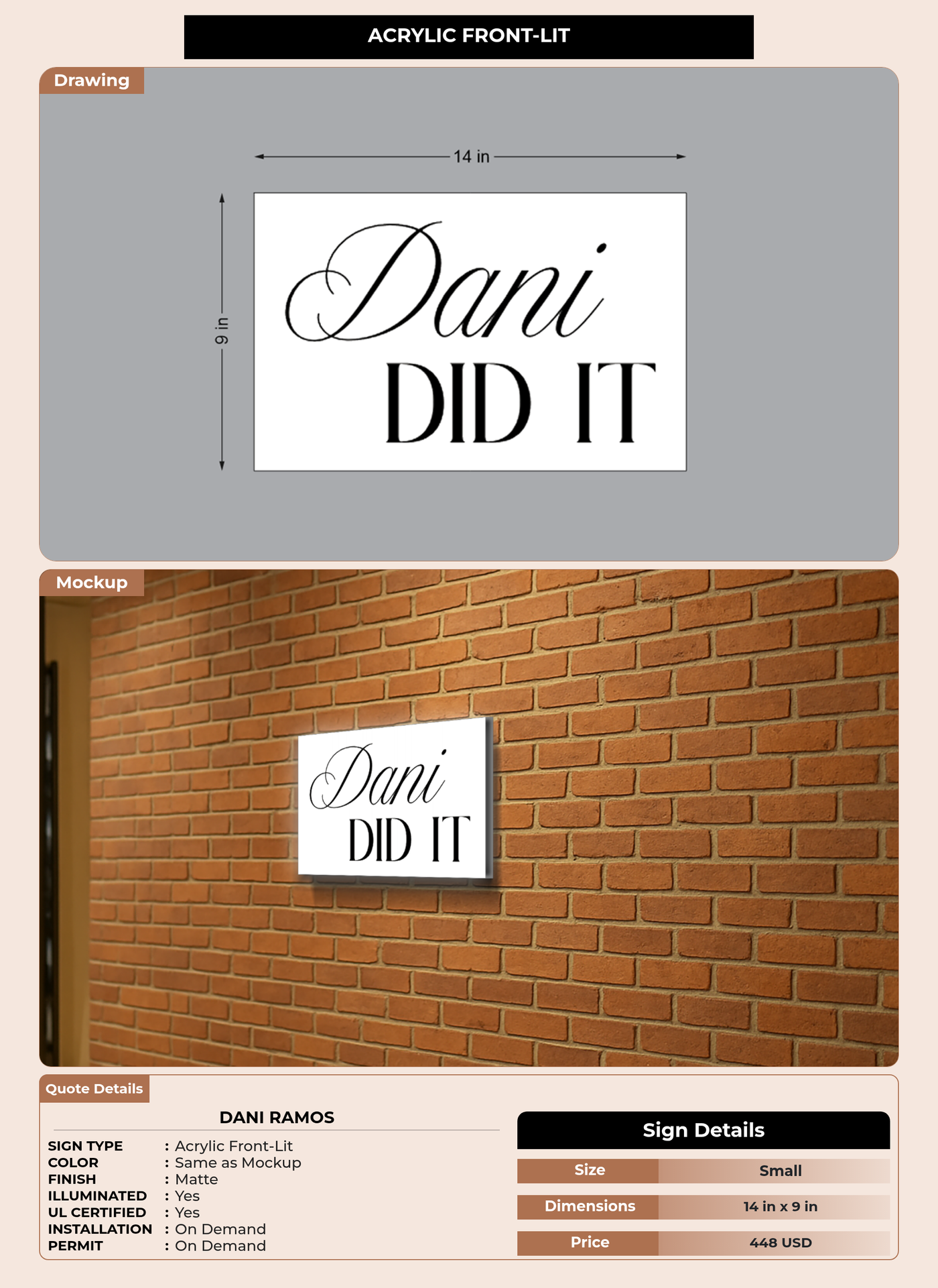 CUSTOM MOCKUP SIGN FOR dani ramos
