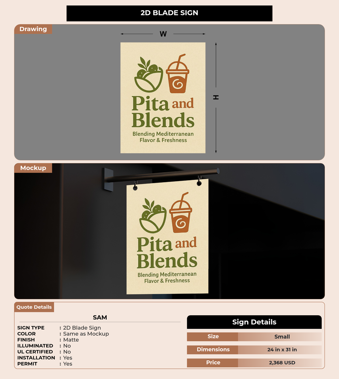 CUSTOM MOCKUP SIGN FOR Sam
