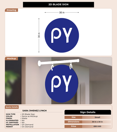 CUSTOM MOCKUP SIGN FOR Sara Jimenez Lynch