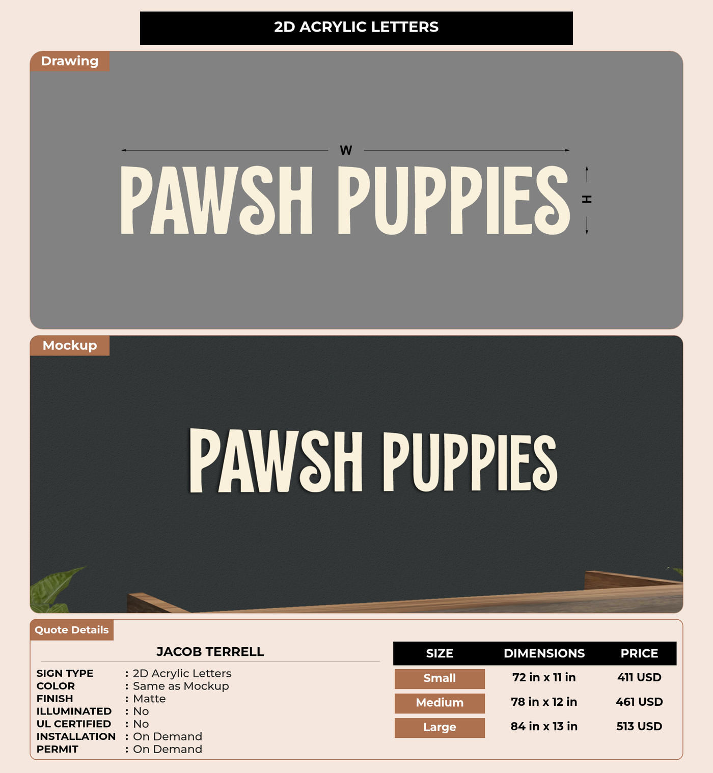 CUSTOM MOCKUP SIGN FOR Jacob Terrell