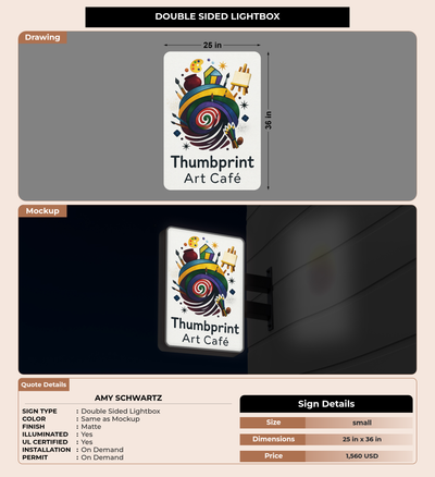 CUSTOM MOCKUP SIGN FOR Amy Schwartz