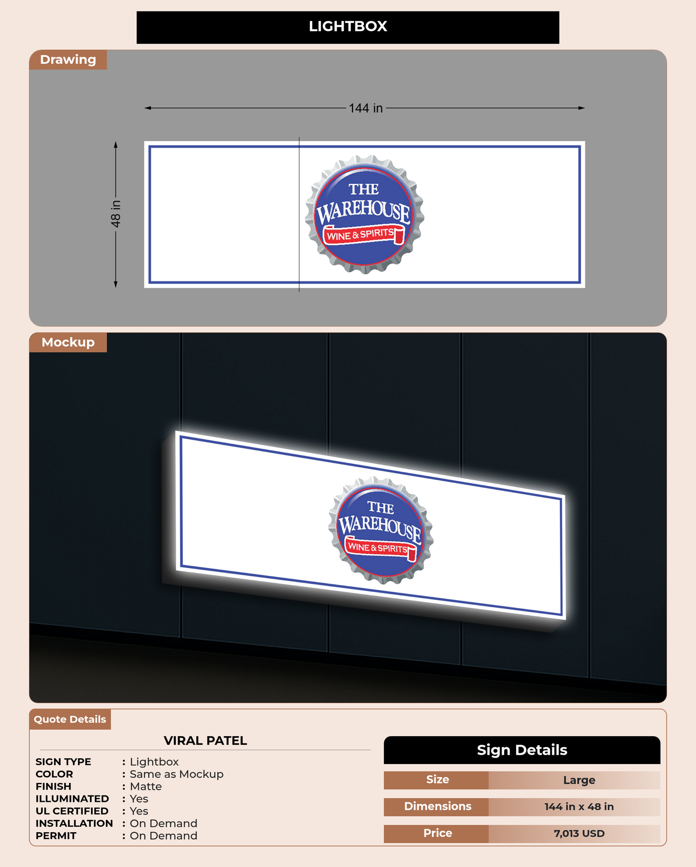 CUSTOM MOCKUP SIGN FOR Viral Patel