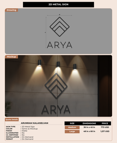 CUSTOM MOCKUP SIGN FOR Arunram Kalaiselvan