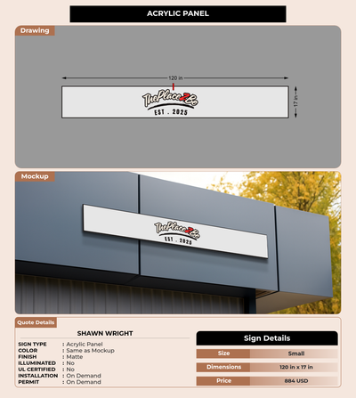 CUSTOM MOCKUP SIGN FOR Shawn Wright