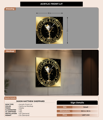 CUSTOM MOCKUP SIGN FOR JASON MATTHEW SHEPPARD