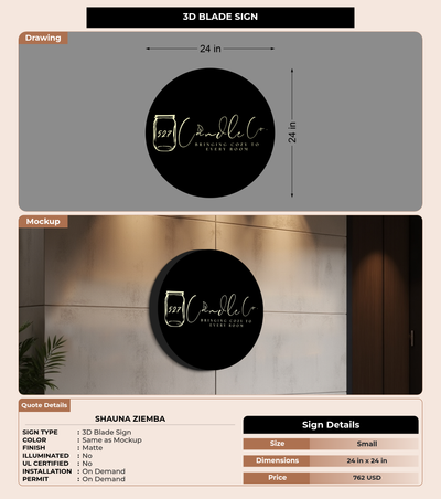 CUSTOM MOCKUP SIGN FOR Shauna Ziemba