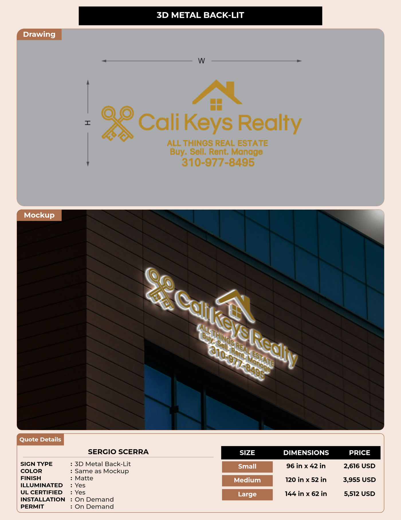 CUSTOM MOCKUP SIGN FOR Sergio Scerra