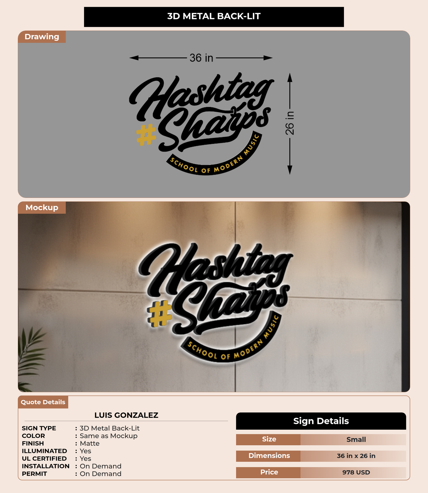 CUSTOM MOCKUP SIGN FOR Luis Gonzalez