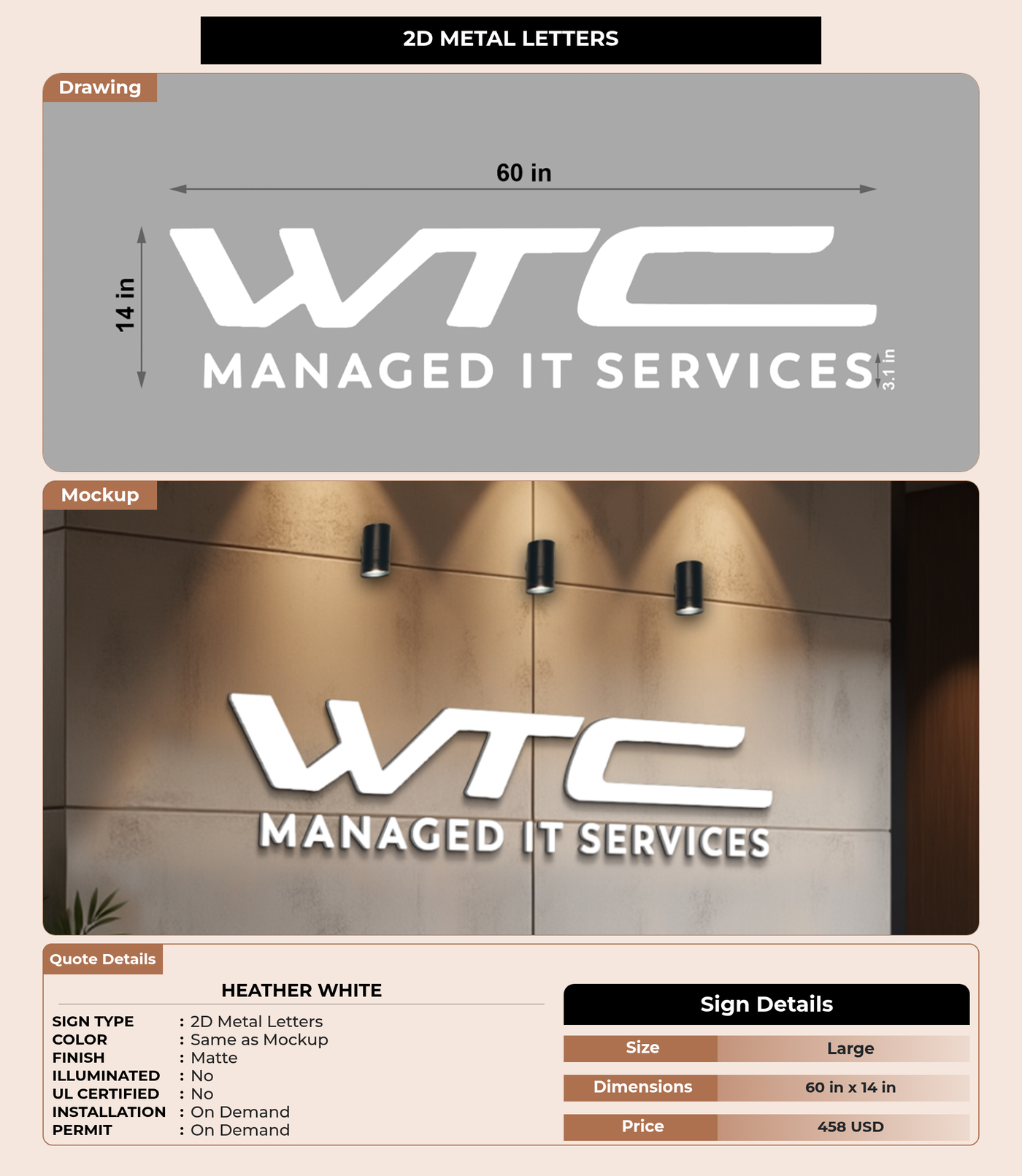 CUSTOM MOCKUP SIGN FOR Heather White