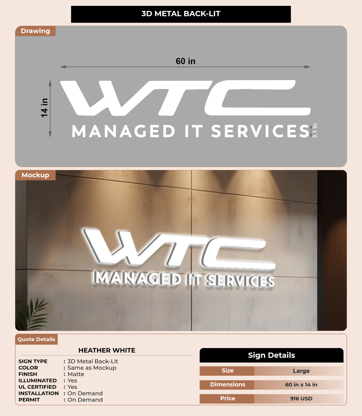 CUSTOM MOCKUP SIGN FOR Heather White