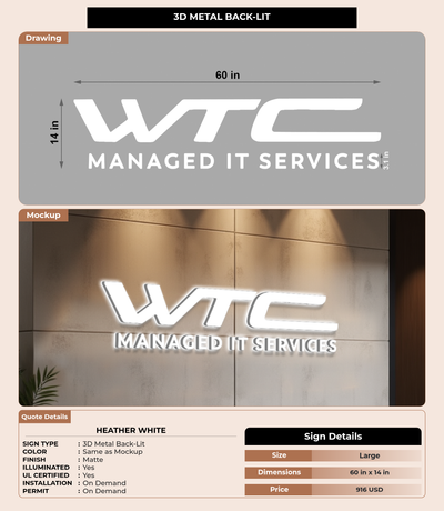 CUSTOM MOCKUP SIGN FOR Heather White