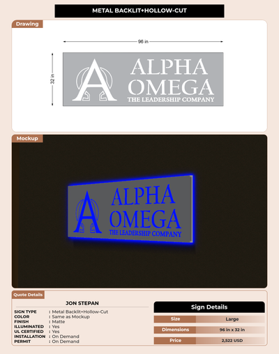 CUSTOM MOCKUP SIGN FOR jon Stepan