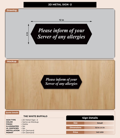 CUSTOM MOCKUP SIGN FOR The White Buffalo