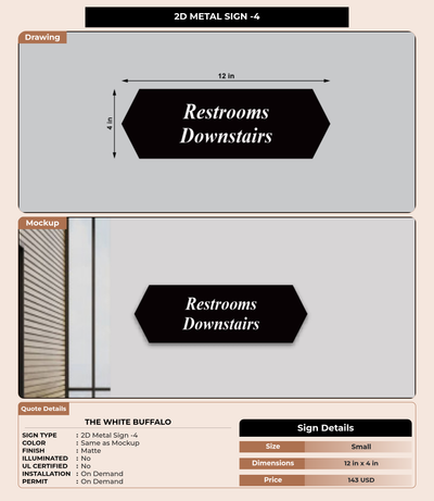 CUSTOM MOCKUP SIGN FOR The White Buffalo
