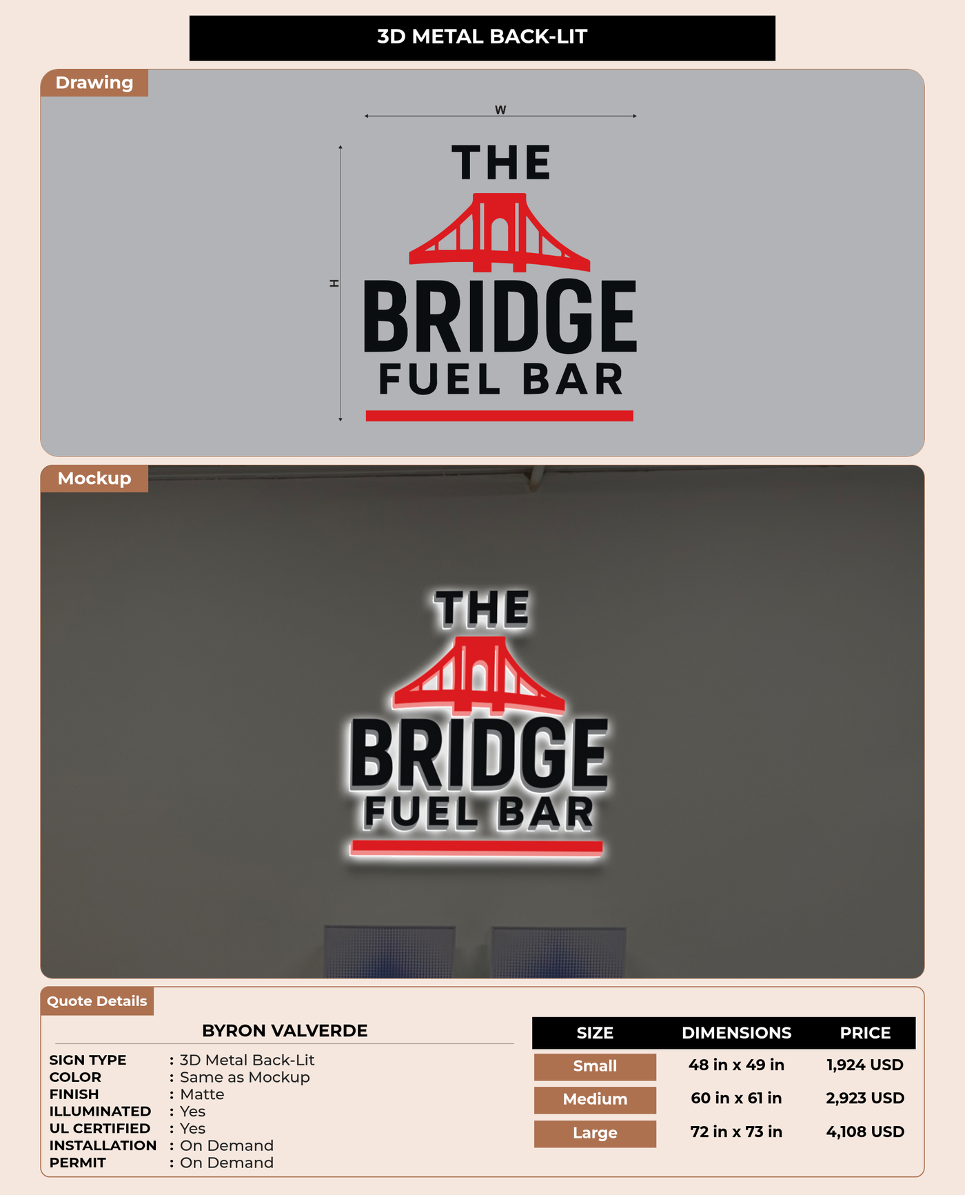 CUSTOM MOCKUP SIGN FOR Byron Valverde