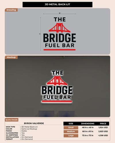 CUSTOM MOCKUP SIGN FOR Byron Valverde