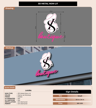 CUSTOM MOCKUP SIGN FOR laura