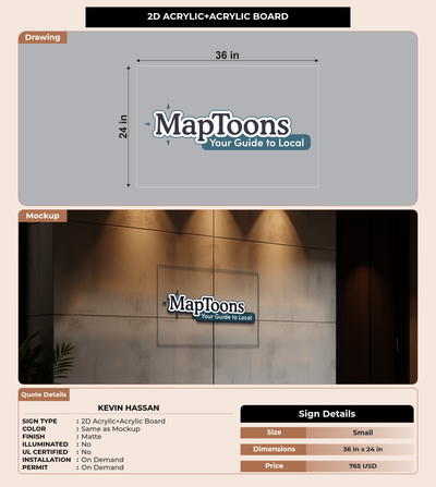 CUSTOM MOCKUP SIGN FOR kevin hassan