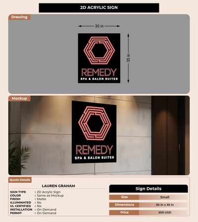 CUSTOM MOCKUP SIGN FOR Lauren Graham