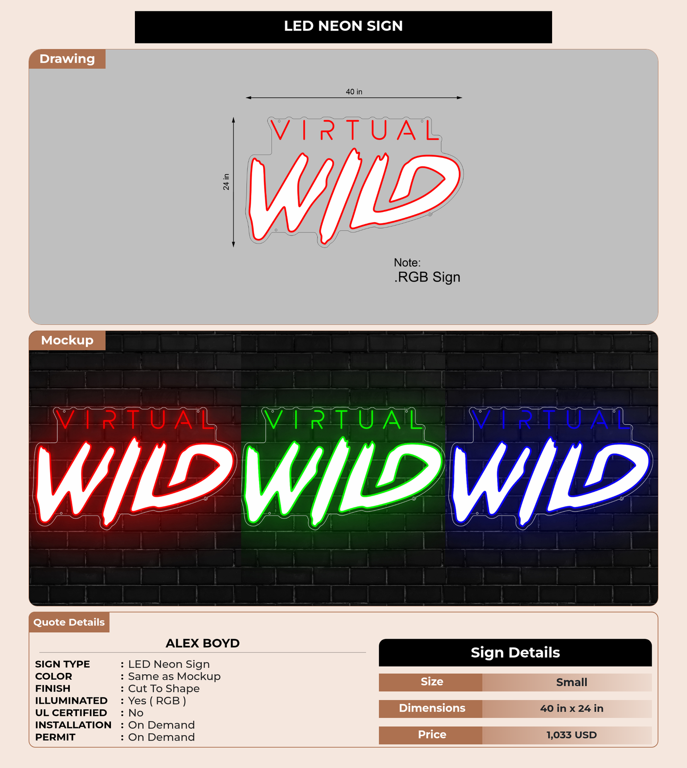 CUSTOM MOCKUP SIGN FOR Alex Boyd