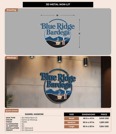 CUSTOM MOCKUP SIGN FOR Daniel Mancini