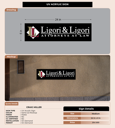 CUSTOM MOCKUP SIGN FOR Craig Miller