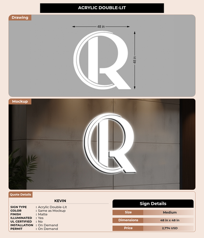 CUSTOM MOCKUP SIGN FOR Kevin